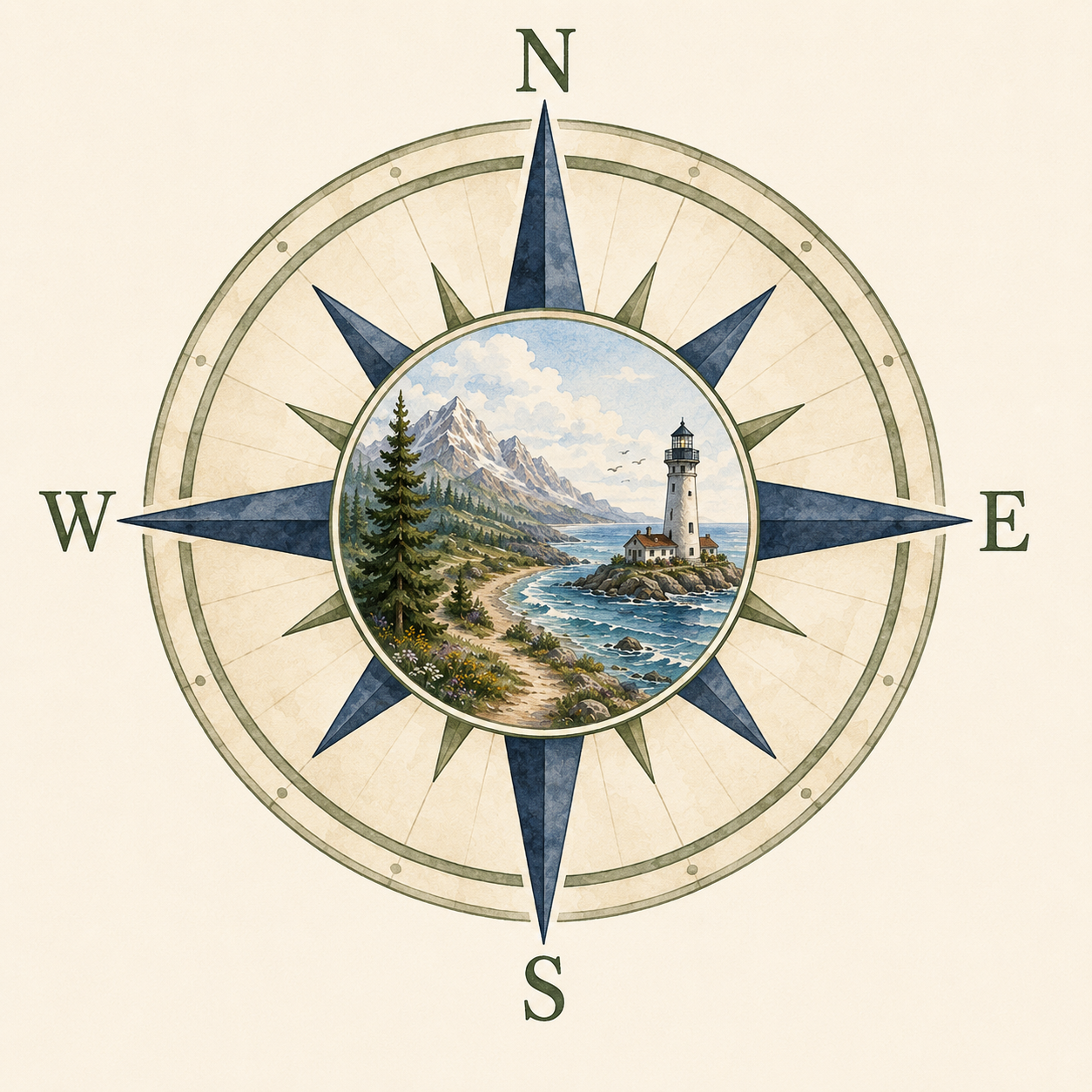 Discovery Atlas compass logo